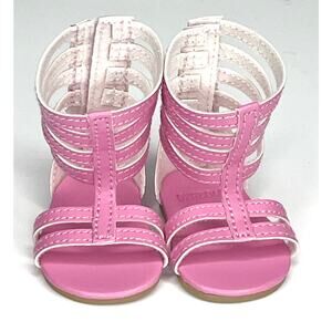 American Girl 18" Doll SHOES Show Me Your Artsy Side GLADIATOR SANDALS Pink NEW